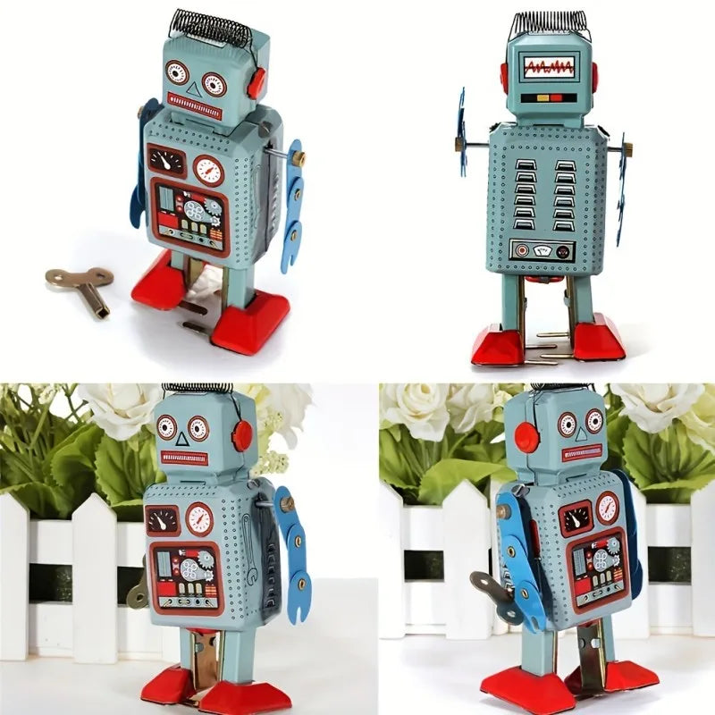 Wind Up Vintage Robot Toys,Retro Classic Wind Up Toys Robot Tin Toy
