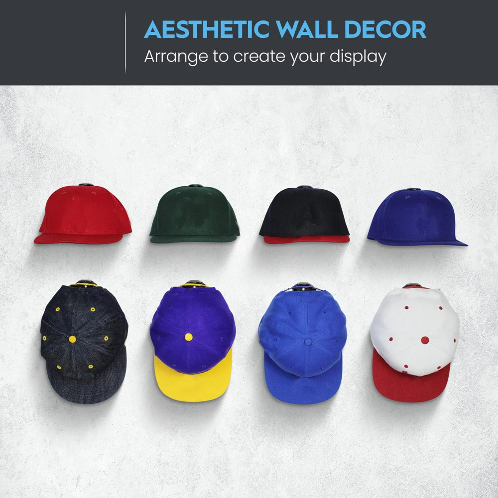 8pcs Baseball Cap Rack Hat Holder Rack
