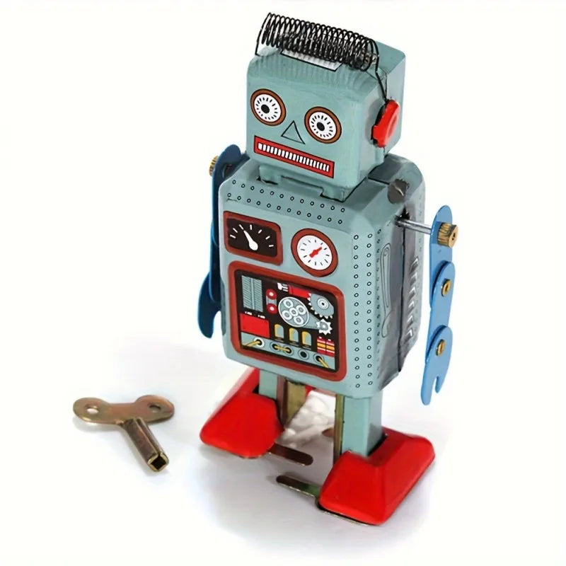 Wind Up Vintage Robot Toys,Retro Classic Wind Up Toys Robot Tin Toy