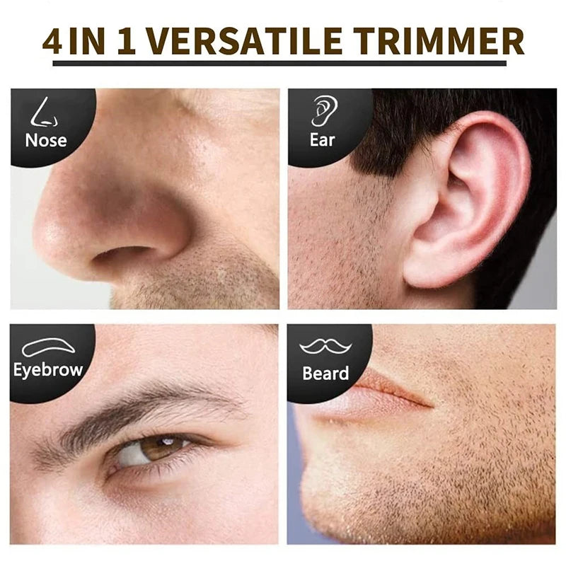 4in1 Rechargeable Nose Trimmer Beard Trimmer for Men Ear Eyebrow
