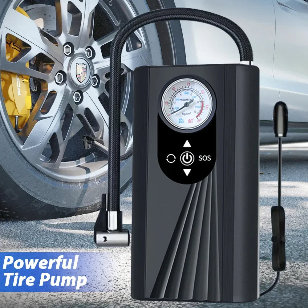 Air Pump Tire Inflator Portable Compressor Digital Cordless Car Tyre Inflator