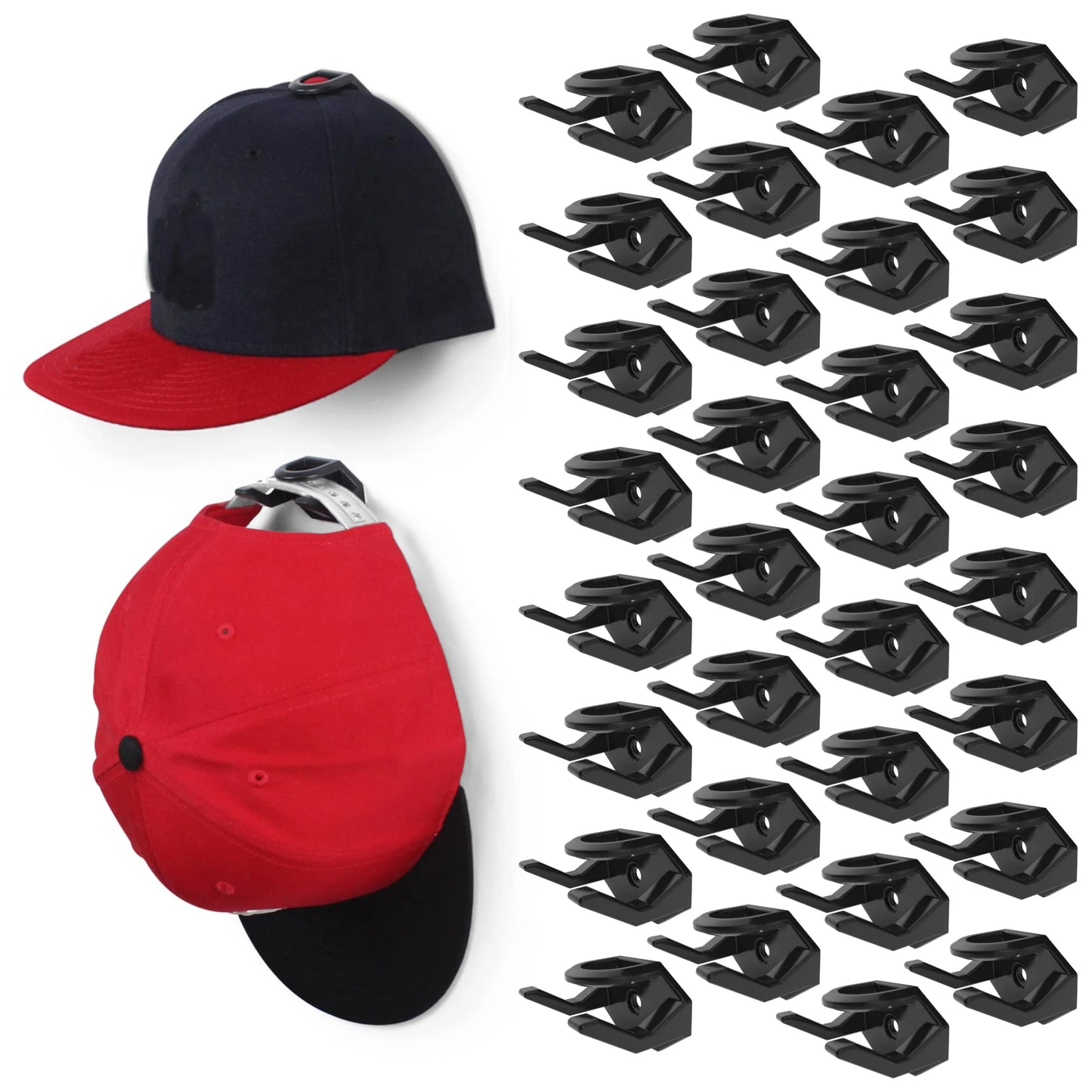 8pcs Baseball Cap Rack Hat Holder Rack