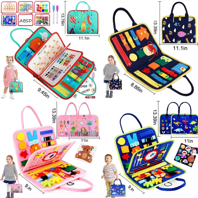 Busy Board Montessori Toys for Toddlers Sensory