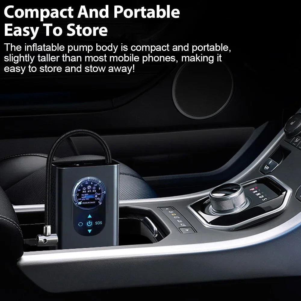 Air Pump Tire Inflator Portable Compressor Digital Cordless Car Tyre Inflator