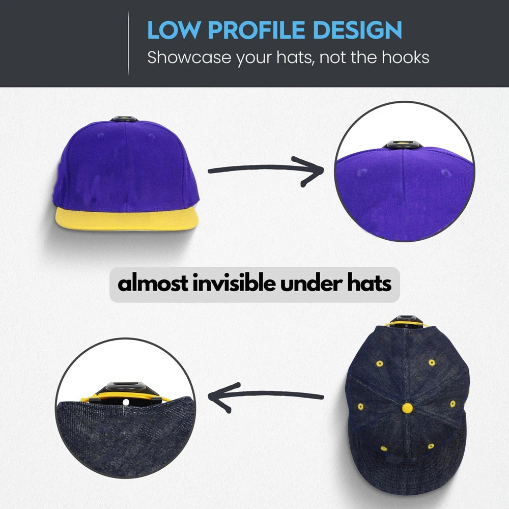 8pcs Baseball Cap Rack Hat Holder Rack