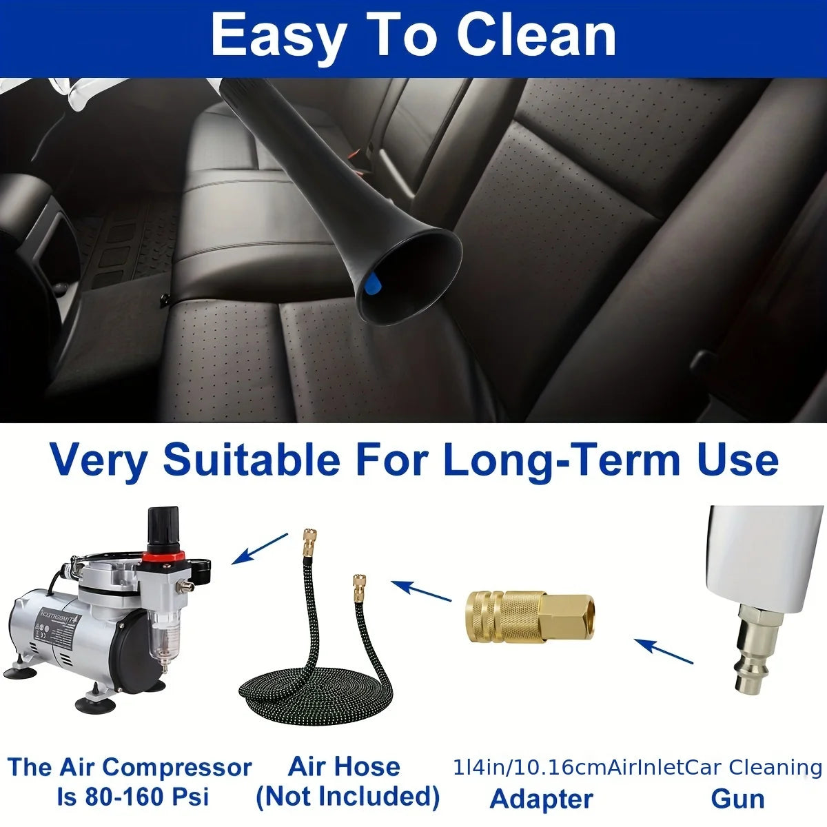 Car Cleaning Gun Air Blow Car Wash Gun Dry Blow Cleaning