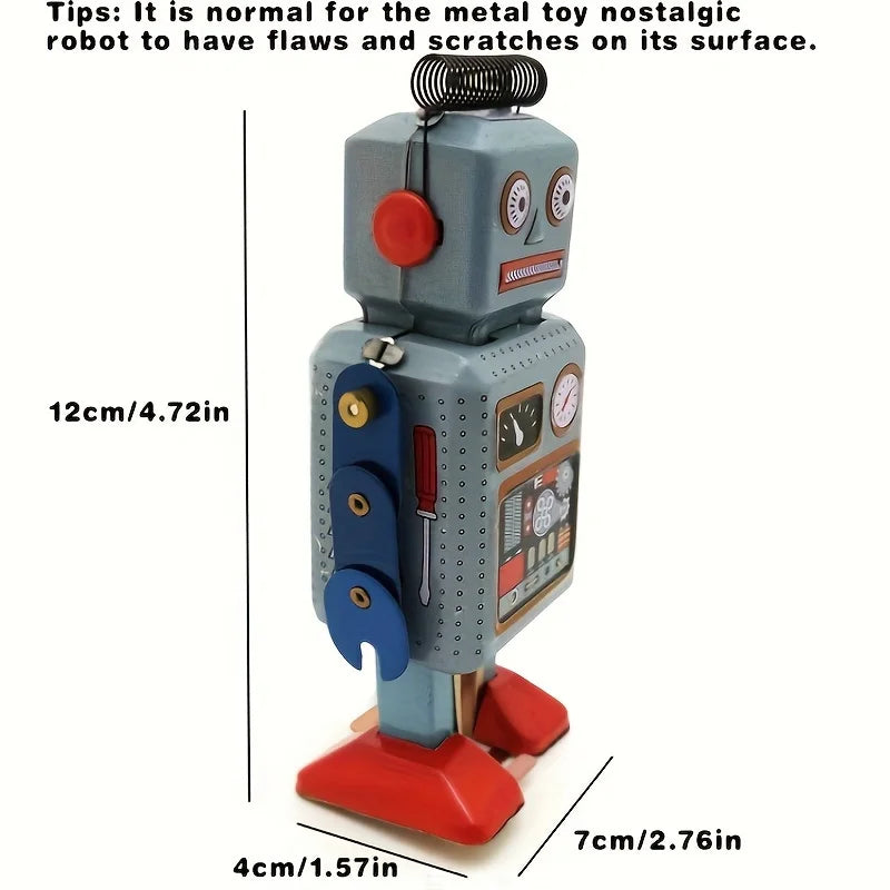 Wind Up Vintage Robot Toys,Retro Classic Wind Up Toys Robot Tin Toy
