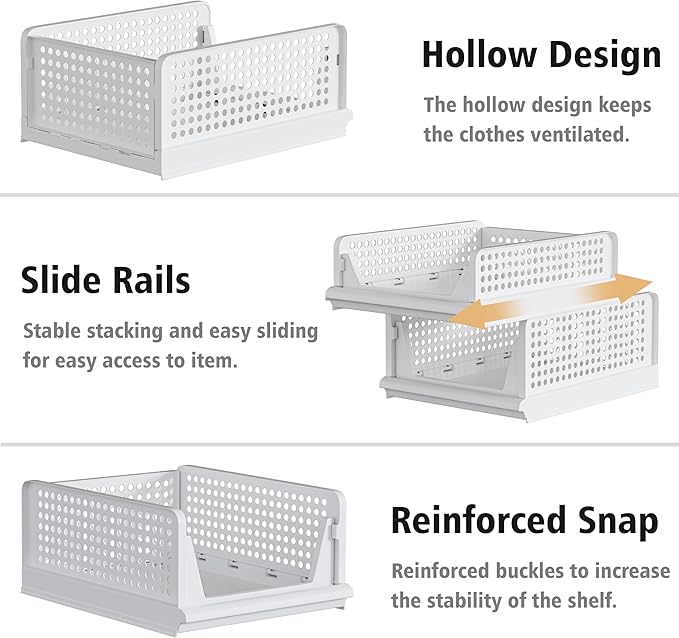 Stackable Plastic Storage