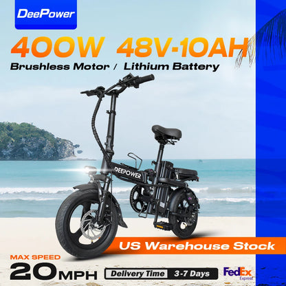 DeePower K300 14inch Mini Folding Ebike