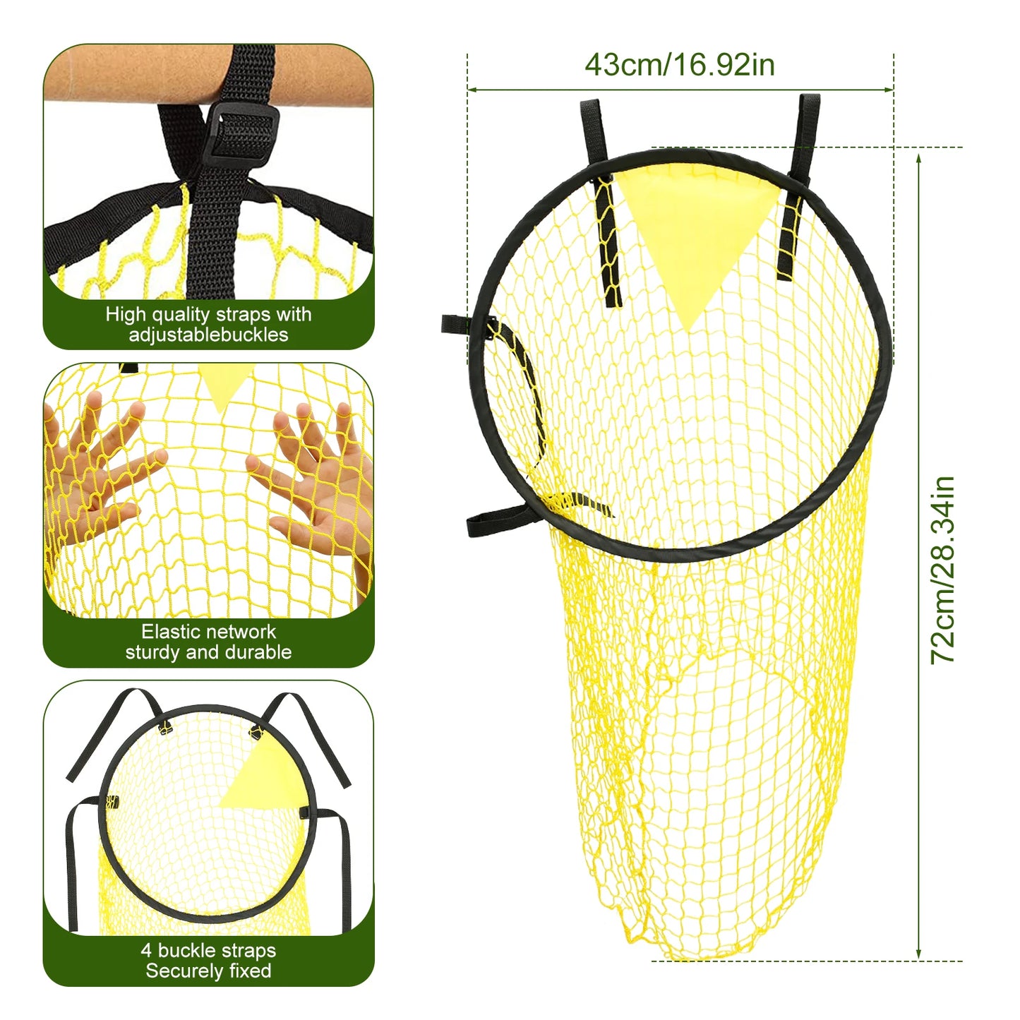 Football Target Net Foldable Football Training Net Easy to Attach