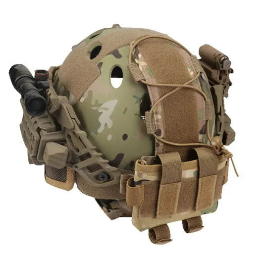 Tactical FAST Helmet Cover Pouch Removable MK2 Battery Case Helmet