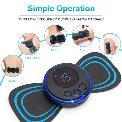 Electric EMS Neck Massager Mini Cervical Back Patch