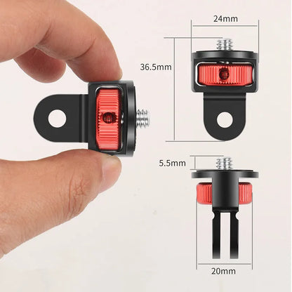 1/4 Inch Screw Tripod Adapter 360 Rotating Mount Holder