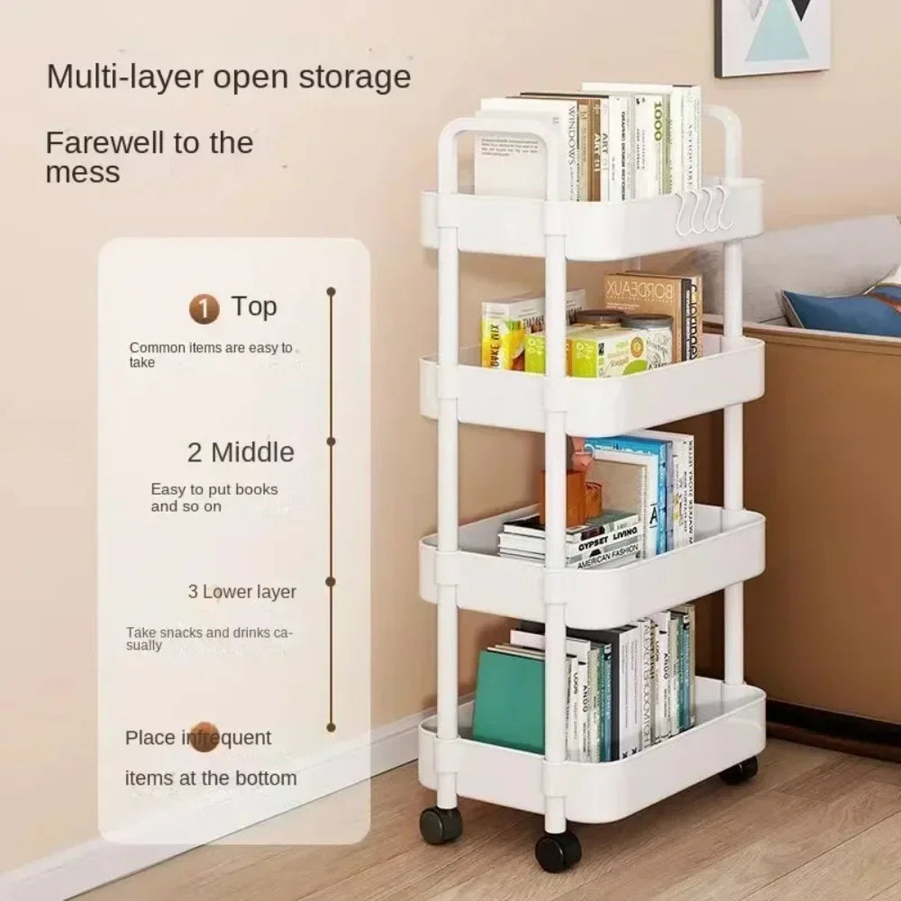 Multi-Layer Trolley Rack Kitchen Floor Bedroom