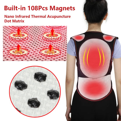 Magnet Therapy Belt Tourmaline Self-heating Back Support