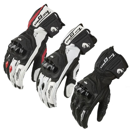 Leather Motorcycle Motocross Gloves Men's Windproof