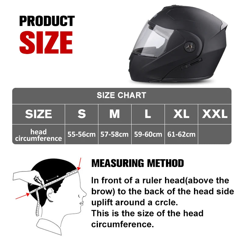 Motorcycle Helmet DOT Certification Double Lens