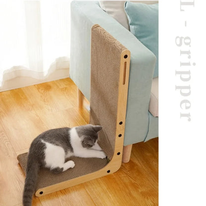 L-shaped Pet Cat Scratching Board Wear-resistant