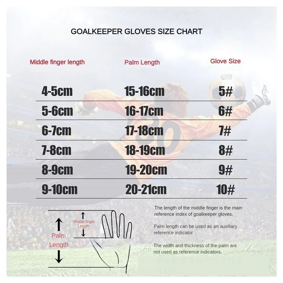 Professional Latex Goalkeeper Gloves Non-slip