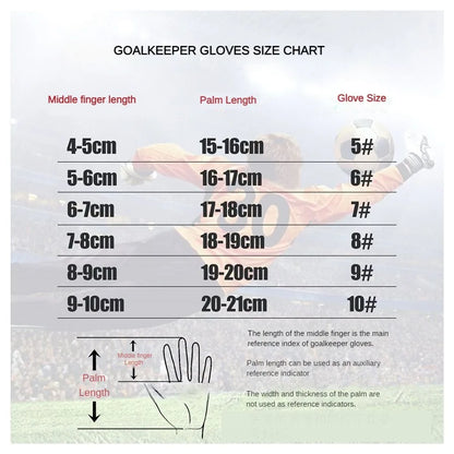 Professional Latex Goalkeeper Gloves Non-slip