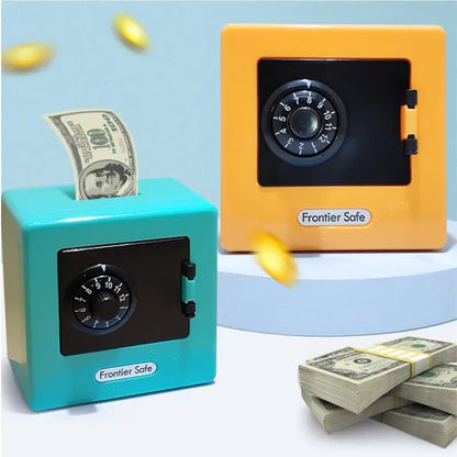 Mini Bank Money Box Retro Atm Rotating Password Cash Coins Saving Box