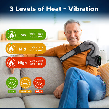 Electric Heating Pad Shoulder Vibration Massager