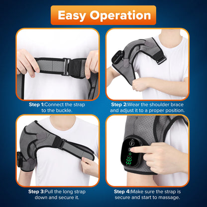 Electric Heating Pad Shoulder Vibration Massager