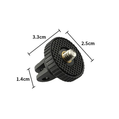 1/4 Inch Screw Tripod Adapter 360 Rotating Mount Holder