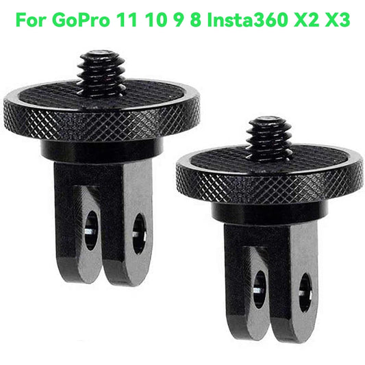 1/4 Inch Screw Tripod Adapter 360 Rotating Mount Holder