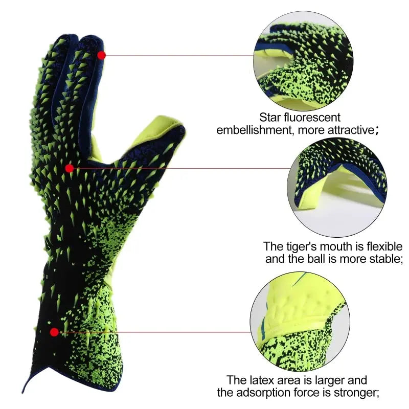 2023 Latex Goalkeeper Gloves Thickened Football