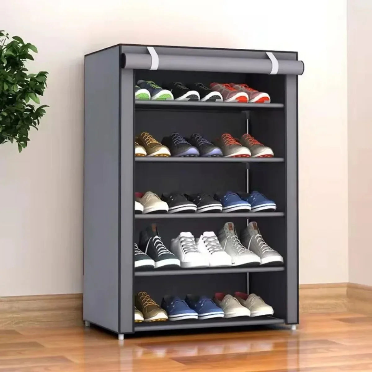 Multilayer Shoe Rack Organizer Dustproof Shoe Cabinet Multilayer Minimalist Nonwoven