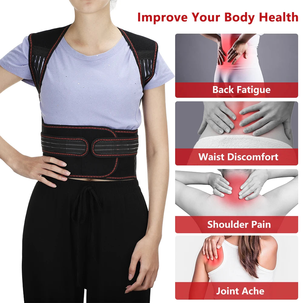 Magnet Therapy Belt Tourmaline Self-heating Back Support