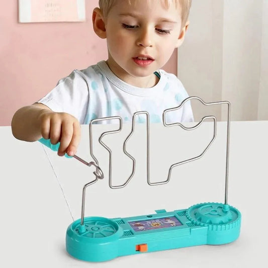 Kids Collison Electric Shock Toy Education Electric Touch Maze Game