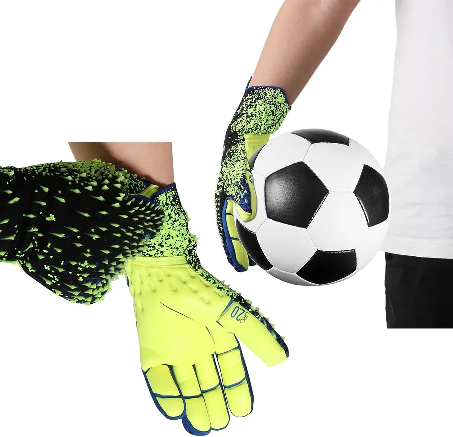 2023 Latex Goalkeeper Gloves Thickened Football