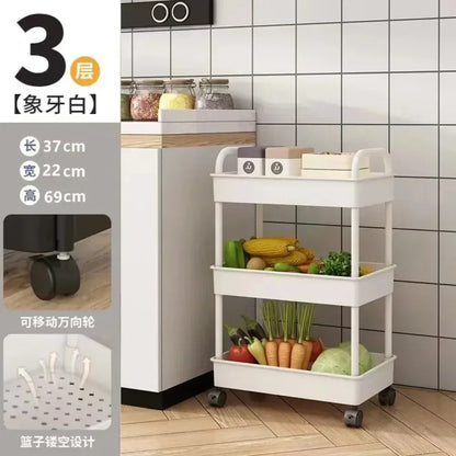 Multi-Layer Trolley Rack Kitchen Floor Bedroom