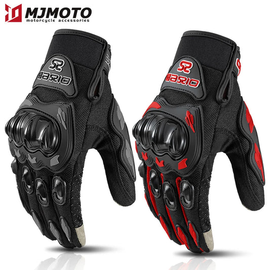 Summer Breathable Full Finger Motorcycle Gloves