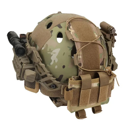 Tactical FAST Helmet Cover Pouch Removable MK2 Battery Case Helmet