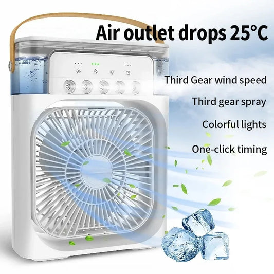 3 In 1 Fan AIr Conditioner Household Small Air Cooler LED Night