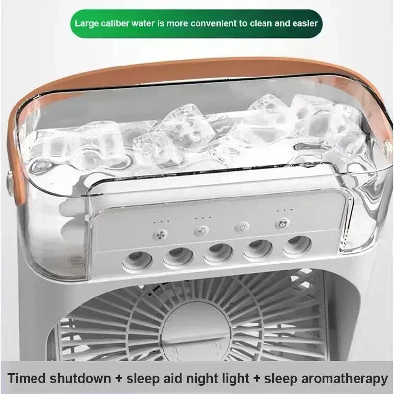 3 In 1 Fan AIr Conditioner Household Small Air Cooler LED Night