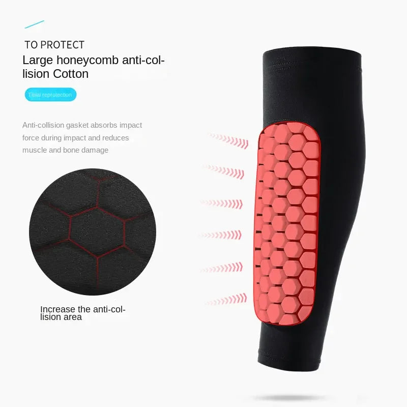 1 PC Honeycomb Soccer Shin Guards Football