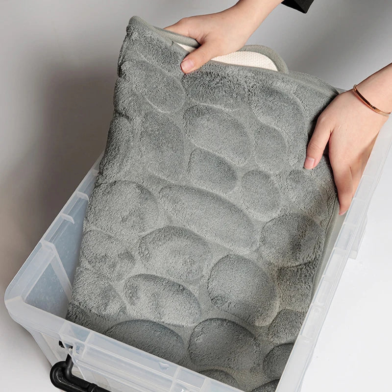 Foot Mat Coral Fleece Floor Mat Household Memory Foam